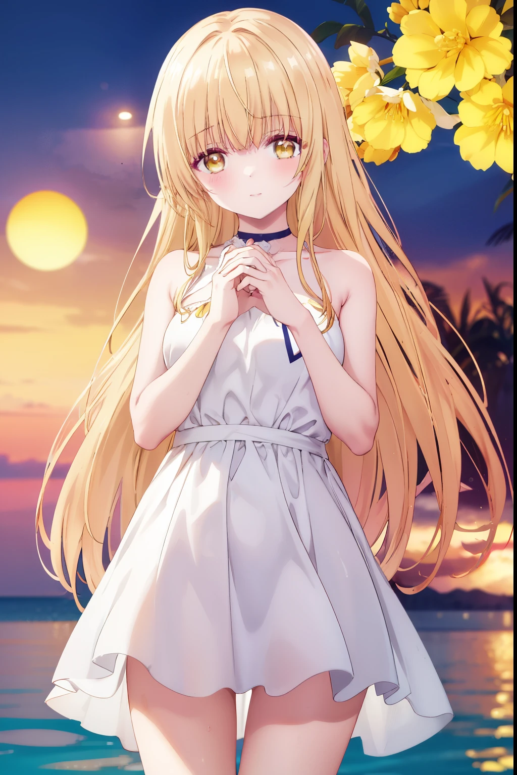 Mahiru shiina, , blonde, (Yellow Eyes:1.3)Straight Long Hair,,blush,smile,At sea、Wearing a cute swimsuit,Daytime、Wear a swimsuit、whole body、Sexy thighs
(masterpiece:1.2), highest quality, High resolution, unity 8k wallpaper, (shape:0.8), (Beautiful and beautiful eyes:1.6), Highly detailed face, Perfect lighting, Extremely detailed CG, (Perfect hands, Perfect Anatomy),