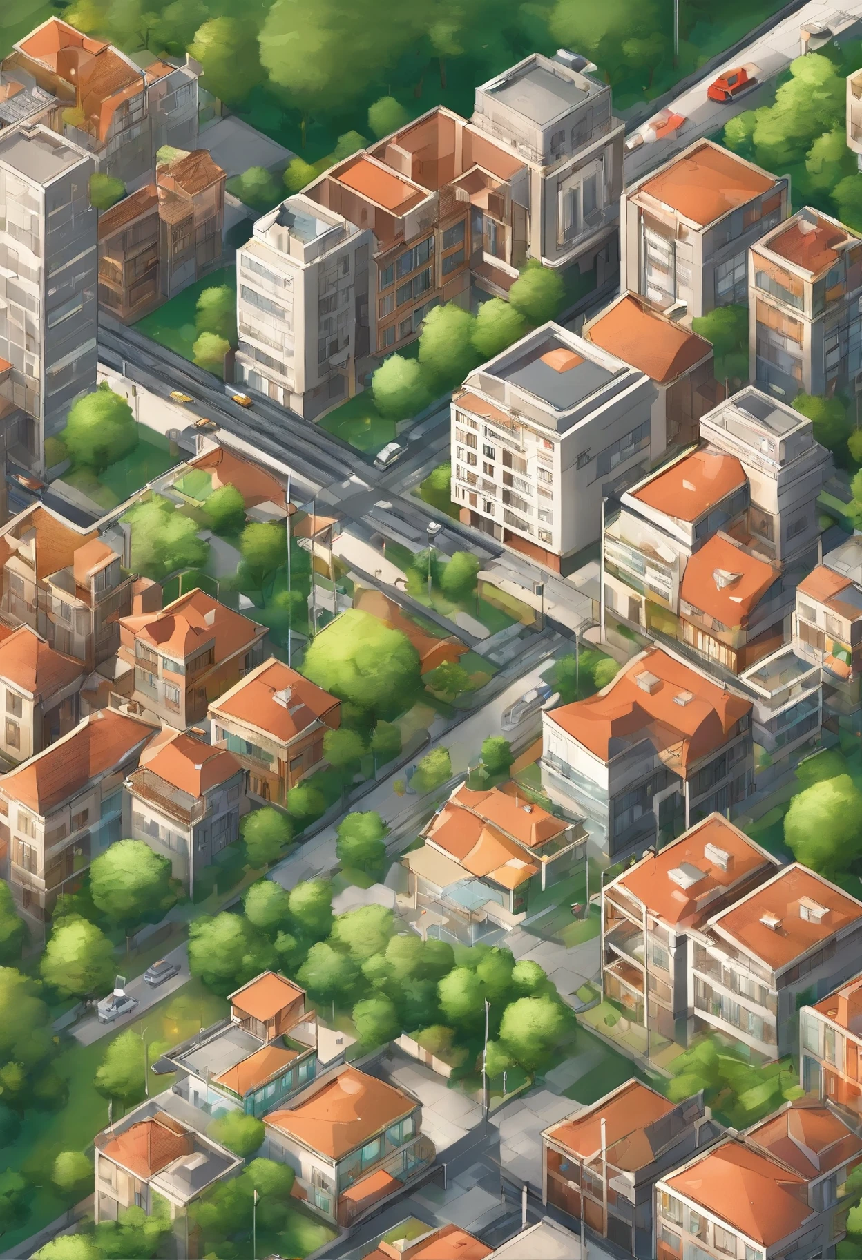 Absurdo, best quality, fantasia, ((isometric)), Knolling estilo de (Cidade urbana, tokyo, noite, escura, letreiro neon), rua, Posts, Sombras, darkeness, (fundo simples ceu escuro), Welcome to the vibrant world of our town map isometric view game! Picture a bustling urban landscape seamlessly interwoven with pockets of lush greenery and serene natural beauty. Your task is to explore this dynamic town, navigating its winding streets lined with eclectic shops, cozy cafes, and bustling markets. But amidst the urban hustle and bustle, don't forget to venture into the tranquil parks, scenic riversides, and wooded trails that offer a refreshing escape into nature's embrace. from the skyscrapers towering against the skyline to the gentle rustle of leaves in the nearby forests. As you uncover the secrets of each district, immerse yourself in the rich tapestry of urban and natural elements that define this captivating setting. ((Isometric Urban)), (Isometric map), Isometric, overlooking 45 degrees, SLG game building, single building, ktv nightclub, gray background, concept art, Octane rendering