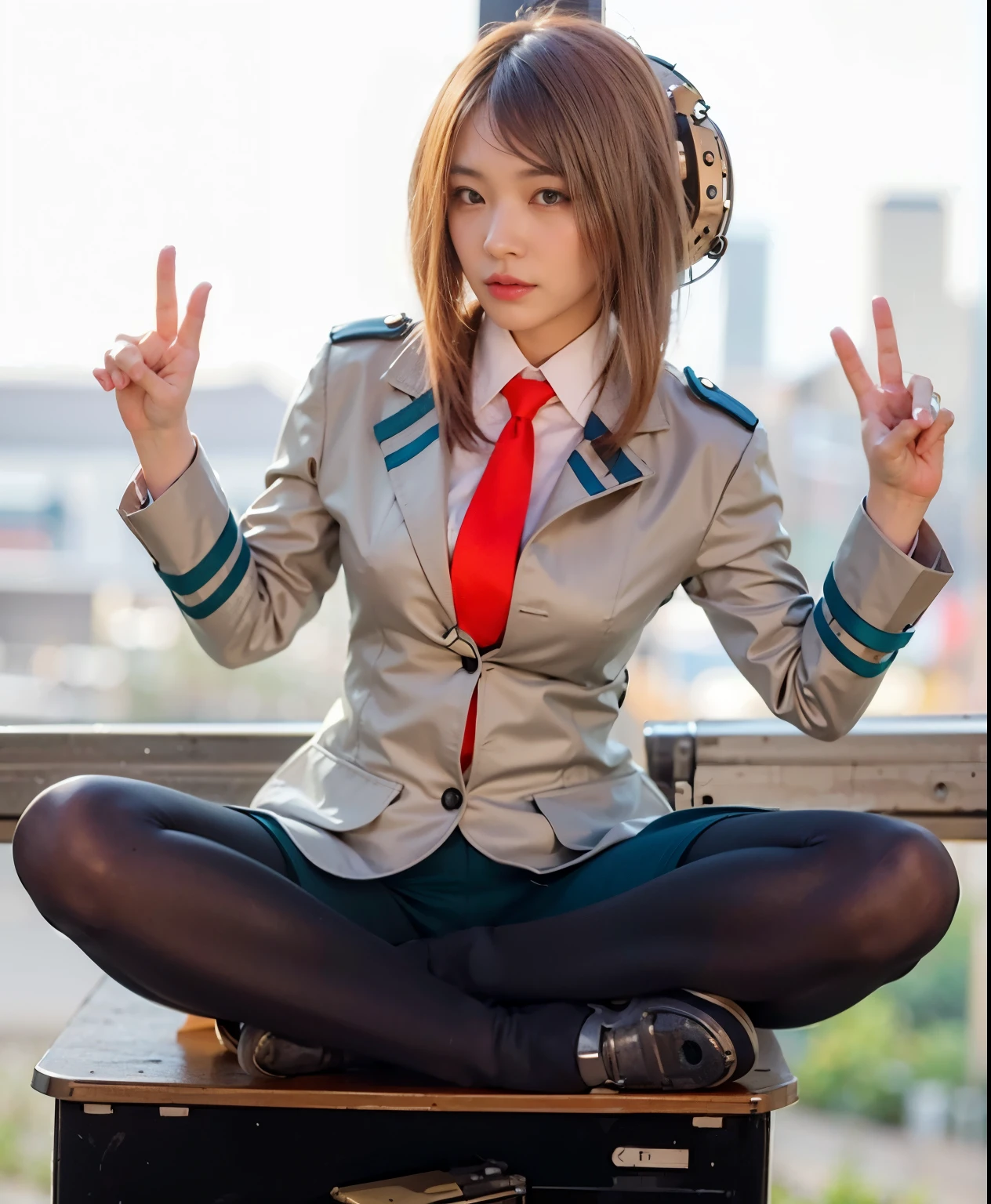Masterpiece, (ultimate quality:1.2), 8k, Japanese woman in turtle-type powered suit, silver base with yellow and black accents, very beautiful face, mechanical, (mechanical bat wings), jet pack, hydraulic cylinder, power pipe, ultimately intricate details, full body shot, (ultimate photo Realistic:1.37), future metropolis at night, (Steampunk: 1.2), (Cyberpunk), Full body photo, Wide-angle shot