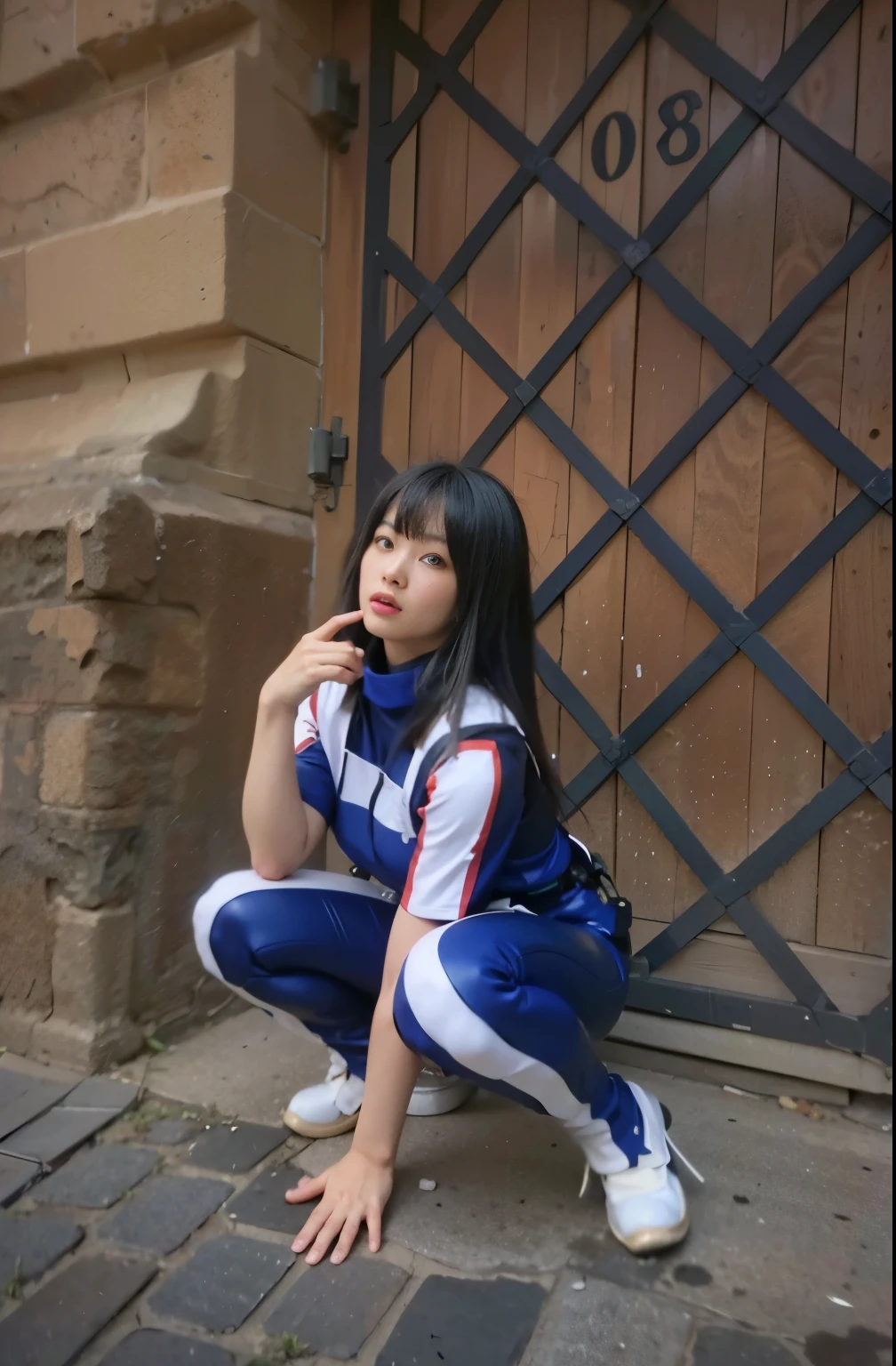 Masterpiece, (ultimate quality:1.2), 8k, Japanese woman in turtle-type powered suit, silver base with yellow and black accents, very beautiful face, mechanical, (mechanical bat wings), jet pack, hydraulic cylinder, power pipe, ultimately intricate details, full body shot, (ultimate photo Realistic:1.37), future metropolis at night, (Steampunk: 1.2), (Cyberpunk), Full body photo, Wide-angle shot