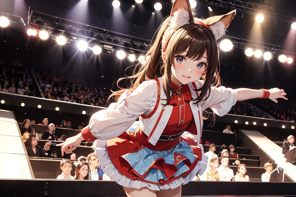 group of 6 idols, tween,cute,on stage,enjoy dancing for audience,fox ear hairband,matching outfit,2020s,
won't go out,If he could come out, he would, but he doesn't, I can't come because I can't come, so I can't come, I can't come, so I can't come, so I won't come, do not come,
beautiful lighting, dynamic angle, photographic sharp,