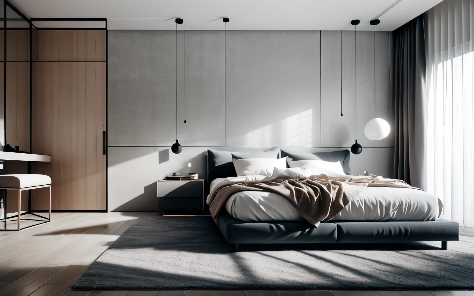 minimalism bedroom interior