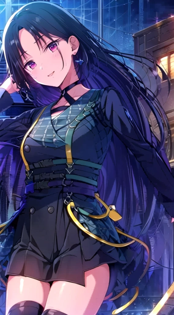 high quality, best quality, muste piece, disorganized, idol uniform, 1 girl, solo