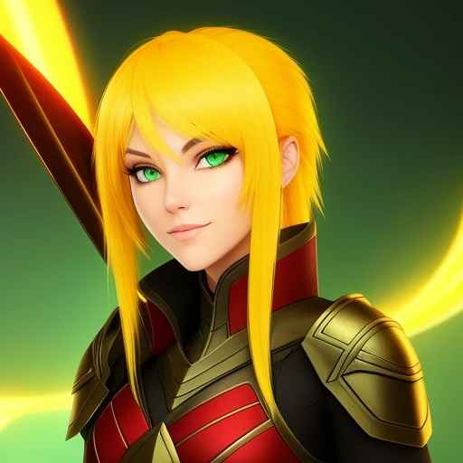 ember,A yellow-haired ,mier,Green eyes,the original god
