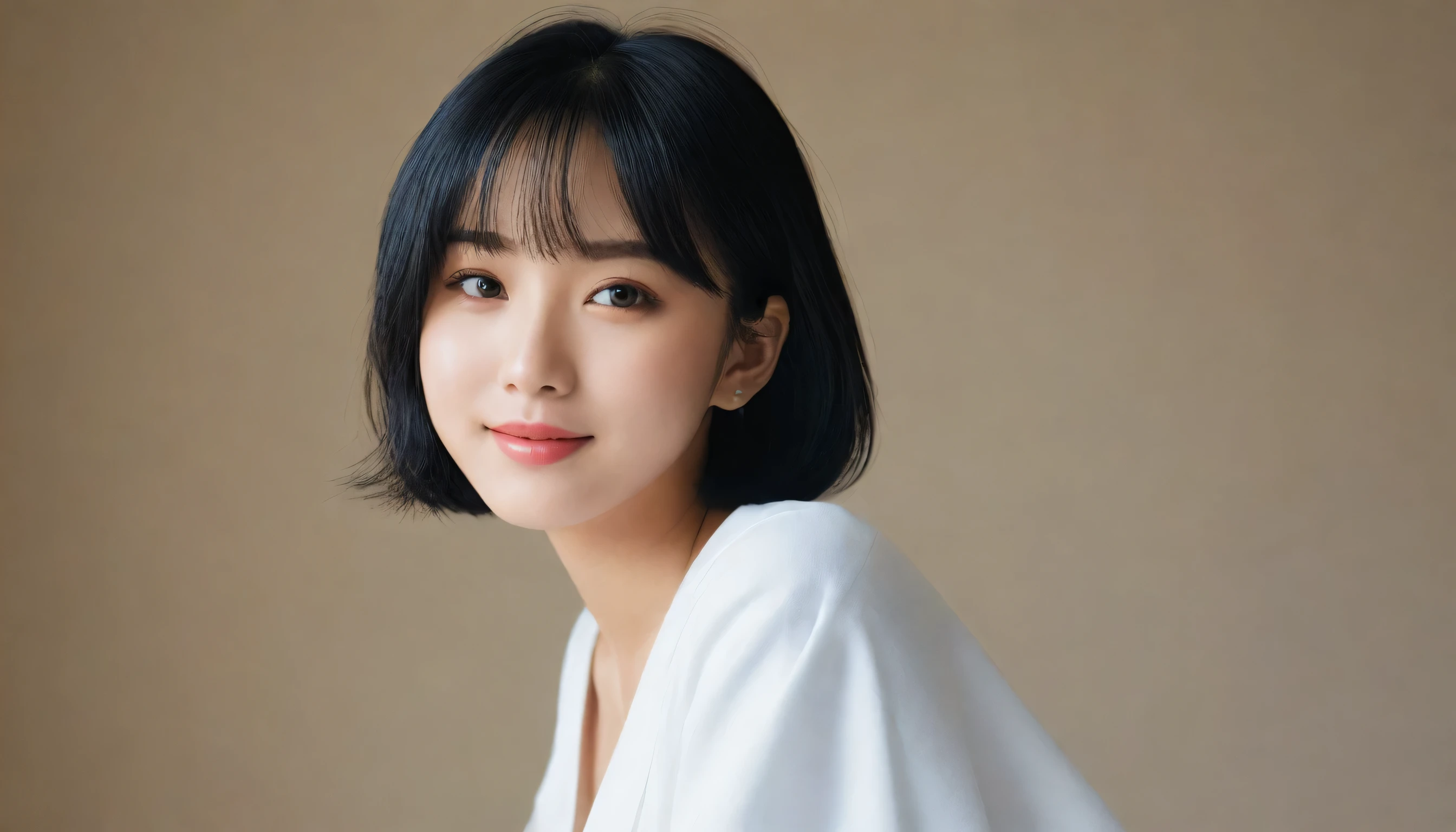 8K, Ultra-high resolution, highest quality, masterpiece, Surreal, photograph, 1 girl, (:1.3), cute girl, cute face, Beautiful eyes in every detail, masterpiece, Sexy pose,Bold composition,Japanese Sexy Actress,cute,Japanese,Short black hair,The best smile,Low position,Low - Angle,Blur the background,Natural light , (((whole body))),、super cute super model、Please look closely at the camera 、Vivid details、detailed、Surreal、Light and shadow,Strong light,Fashion magazine cover,Thin lips