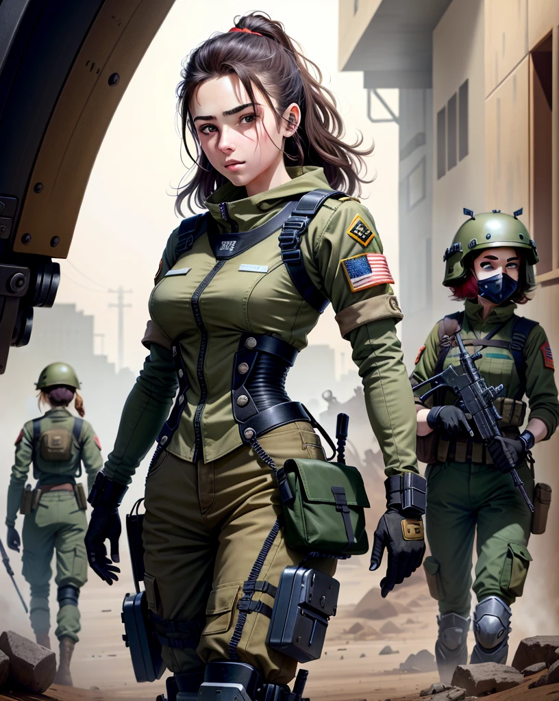 Female Soldiers，mechanical