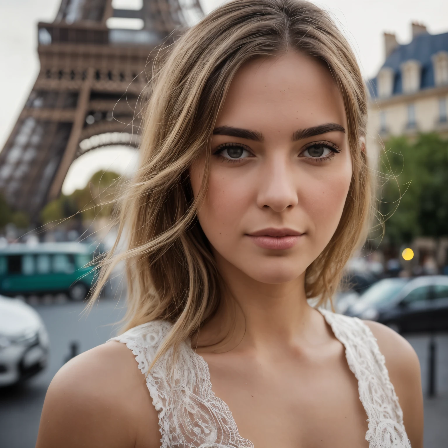 Fille de 25 ans (selfie in Paris), 35mm, F/2.8, insanely detailed and intricate, Personnage, elegant, ornate, beau, exotique, developer, attirant, attractif, amoureux, hyper realistic, super detailed, peau claire