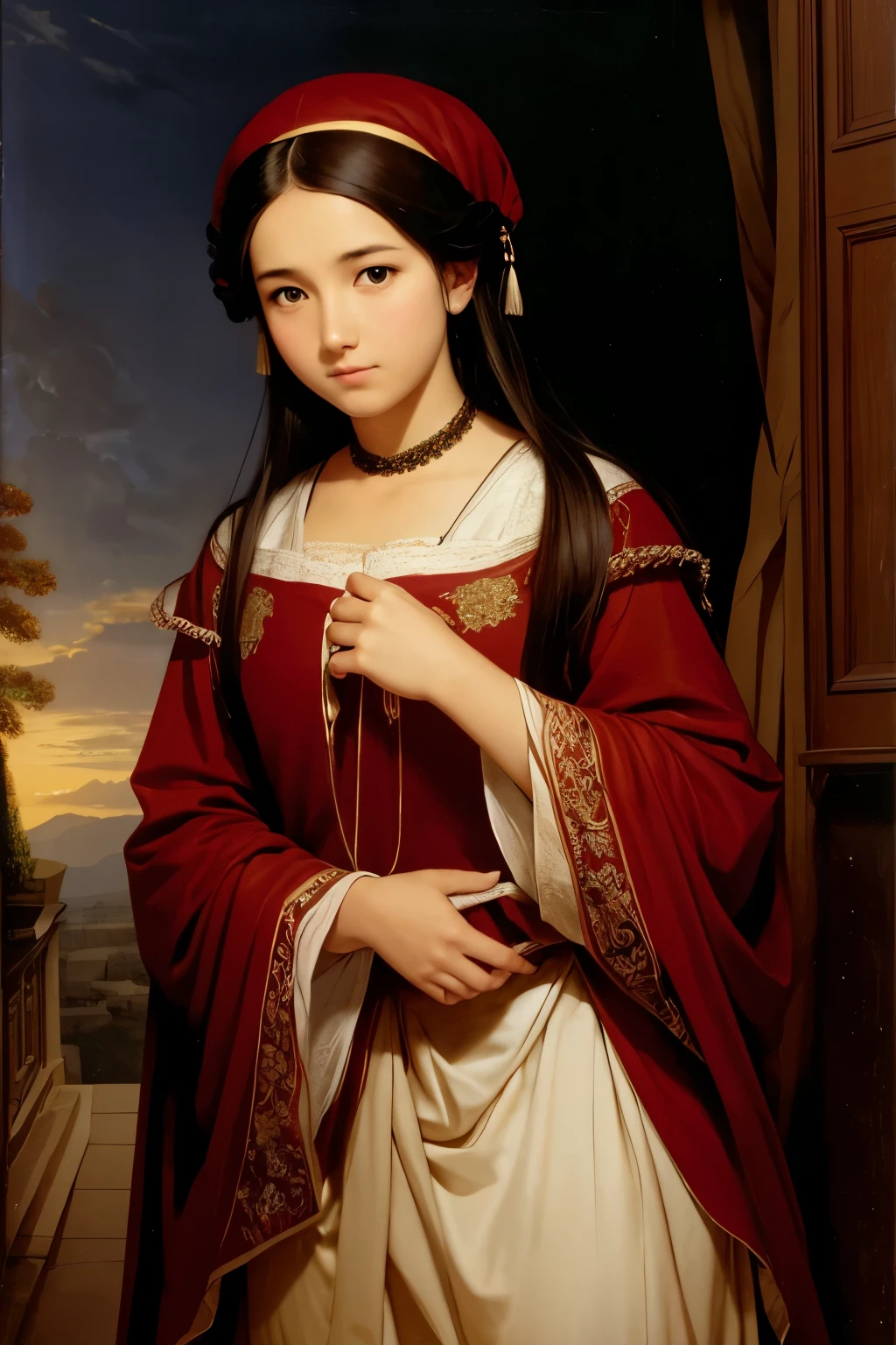 nothing in her hands