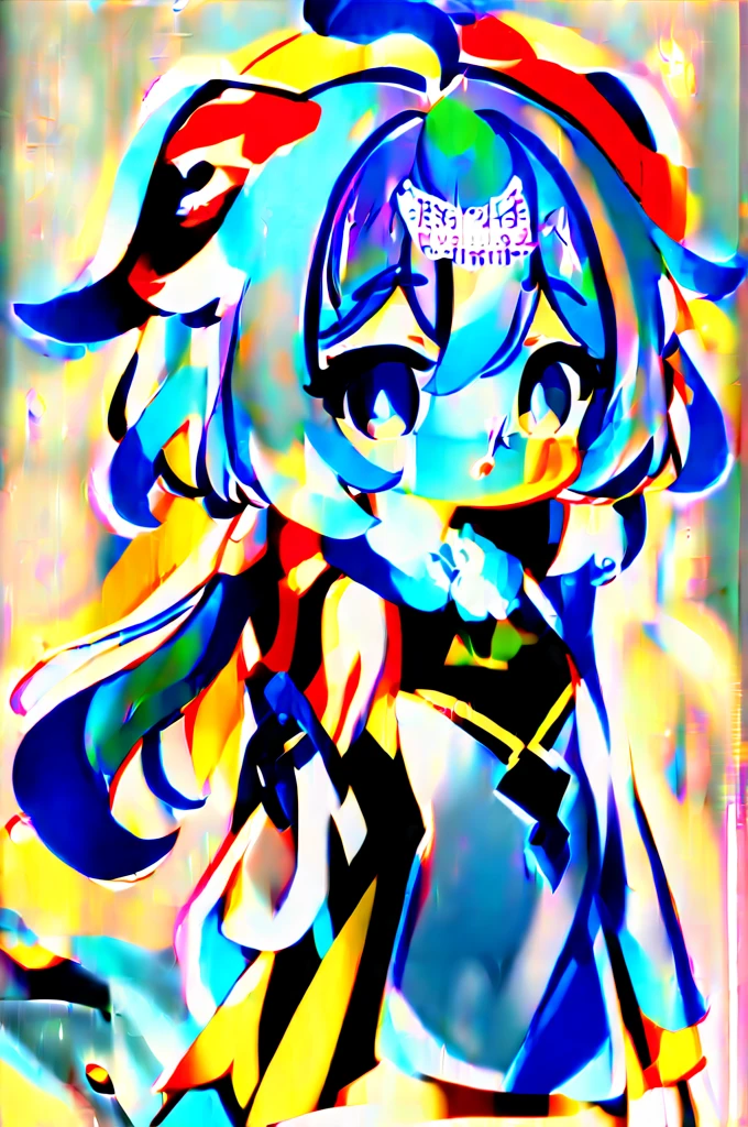 1girl,ganyu (genshin impact), flat_chest, cute style