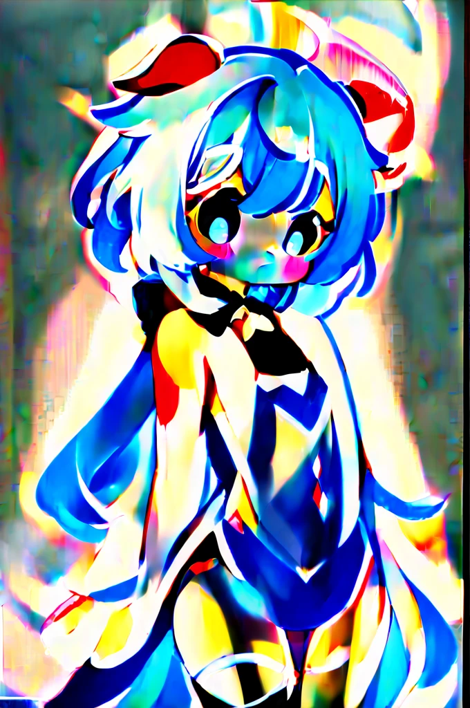 1girl,ganyu (genshin impact), flat_chest, cute style