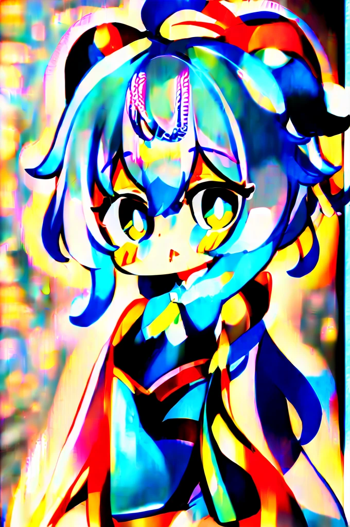 1girl,ganyu (genshin impact), flat_chest, cute style