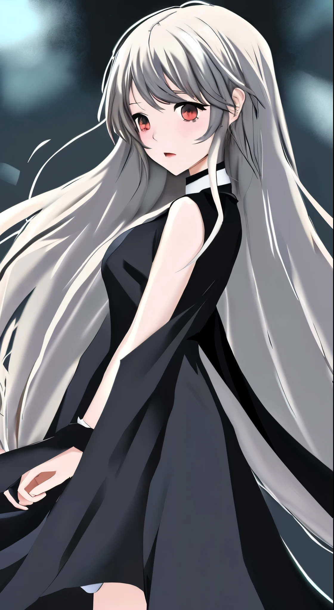 Anime Girls with long hair and a black dress posing for a picture, sayori, Cute girl anime visuals, Anime Moe Art Style, , Anime Girls weaAlsog a black dress, pretty Anime Girls, (Anime Girls), cute Anime Girls, Cute anime waifu in a nice dress, attractive Anime Girls, beautiful Anime Girls, Also, Smooth anime CG art