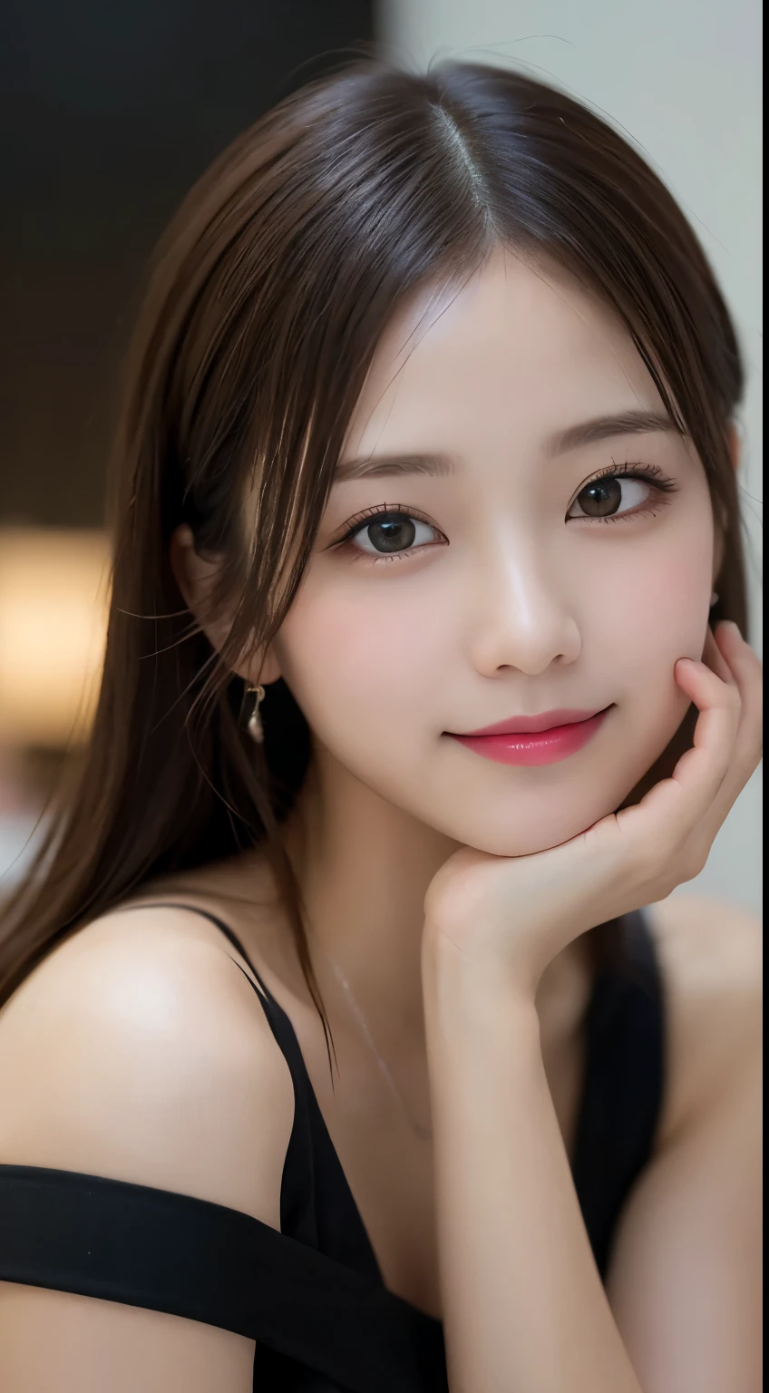 Tabletop, highest quality, shape, Very detailed, finely, High resolution, 8k wallpaper, 完璧なダイナミックな構shape, Beautiful and detailed,ランダムなcute髪,,Natural color lip, Bold sexy pose,smile、20-year-old girl、cute、Looking at the camera,Always blur the background,Perfect and beautiful face,Slim face and figure,Big eyes、Putting on gal makeup,Small face,Shooting from below、smile,Blurred Background,Elegant feminine face、Cyberpunk Fashion、smile、Change pose randomly、Randomly change the shooting angle and position、Mr.々Shoot the subject from a suitable camera position、Cliff