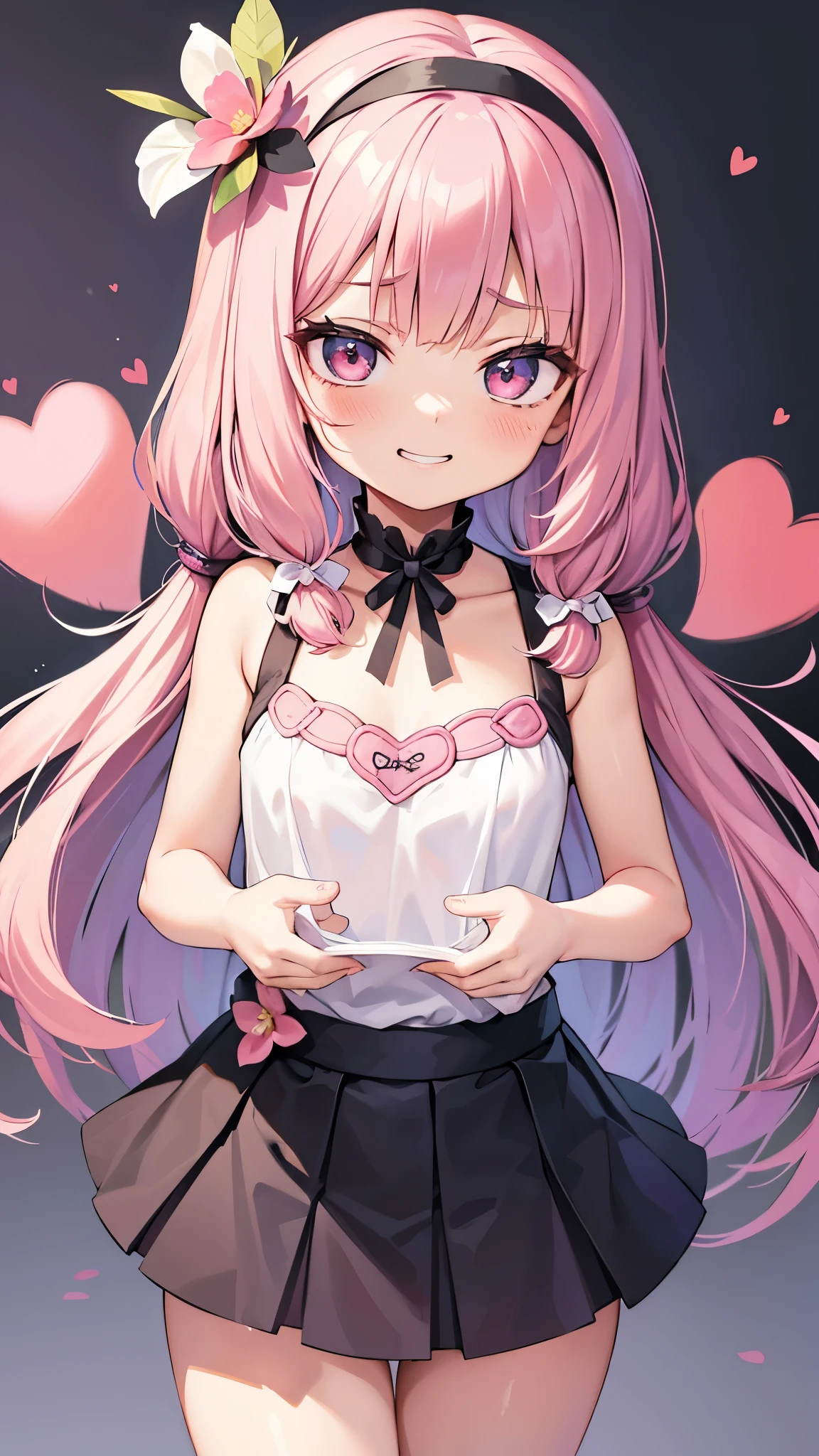 1 slim body juvenile junior idol cute lovable adorable tiny australian middle-school girl energetic, loose hair, shy smile, unique face, blacke hair, immature, childish, acting super shy, delicate, weak, loving romantic vibes, in love, small short height, preparing for mating, dwarf girl noble, short slim legs, mischievous, soft babyfaced gentle happy looking face, carefree, unblemished skin, otaku student president, grin, braids hairstyle, naughty, teasing, awkward short girl, pitite lityle dainty diminutive, shougakusei shoujo, excited, hyperactive girl, skirt, small shoulders, slim arms, acting spoiled, sch0olgirl bangs, fashion trendy beautiful beautiful beautiful girl, gentle and attractive beautiful girl, 10 years oldollarbone, Attractive oval face, double eyelids, smart peach blossom eyes, pink lips, small nose, bare shoulders, ultra high definition, super detail, fresh and impressive, perfect hands