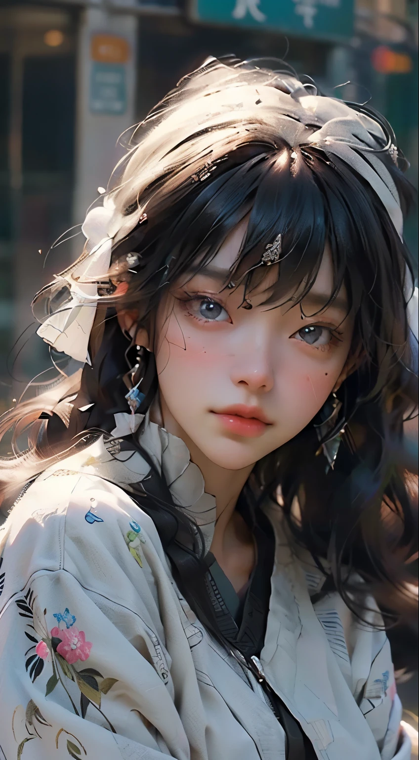 (highest quality, 8k, 32k, masterpiece, Ultra-high resolution):1.2, Blurred Background, Great photo with beautiful saturation, Ultra-high resolution,(Realistic:1.4)),Deep Shadow,(highest quality), ultra Realistic,32k,Highly detailed CG Unity 8k wallpaper, highest quality, (Detailed face, Perfect Face, Perfect Eyes, Realistic eyes),(Clear Face),(OL),office,Black Hair,