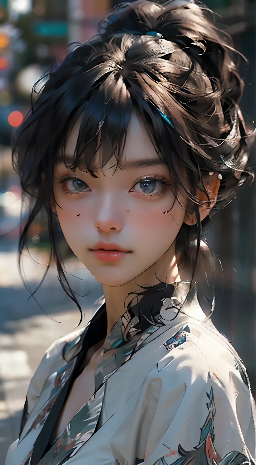 (highest quality, 8k, 32k, masterpiece, Ultra-high resolution):1.2, Blurred Background, Great photo with beautiful saturation, Ultra-high resolution,(Realistic:1.4)),Deep Shadow,(highest quality), ultra Realistic,32k,Highly detailed CG Unity 8k wallpaper, highest quality, (Detailed face, Perfect Face, Perfect Eyes, Realistic eyes),(Clear Face),(OL),office,Black Hair,