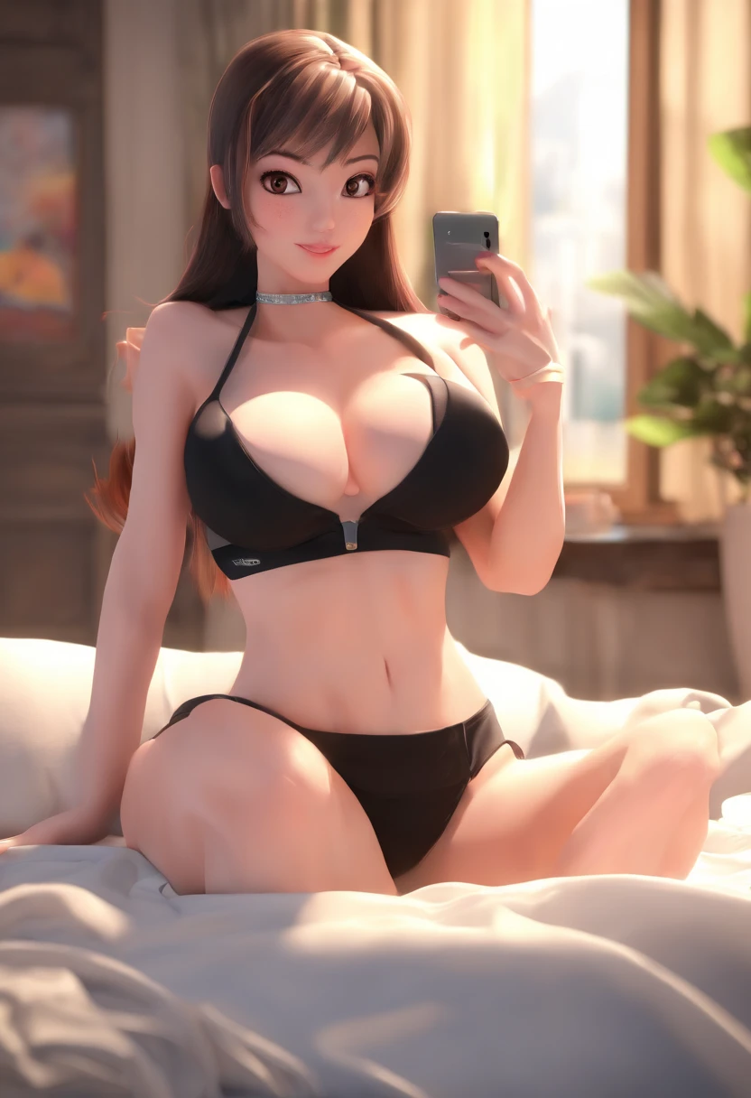 (highest quality), (alone, One Girl:2.0),(Lighting: front),(Lighting: strong),(The ultimate beautiful girl:2.0),Cheek brown makeup , Heavy eye makeup , Use pink glossy lipstick,(Big Eyed Girl:1.5),((Big Breasts)),(Sucking gesture:1.2),(Drooling),(Fully expose your thighs to the viewer:1.6),((Amazing orgasm)),((Lie on your back on a clean bed、Leaning on a large pillow.)),(Spread your legs as far as you can:1.5),(Boldly open your thighs:1.5),(Boldly spread your legs:1.5),(Ordered to open her legs:1.5),(Provide sexual services to viewers:1.2),(Be friendly towards your audience),(Gently teaching male viewers about sex),(A woman who treats her audience with love),(Encourage your audience),(She is a very loving woman),Wearing black lingerie,Long black hair