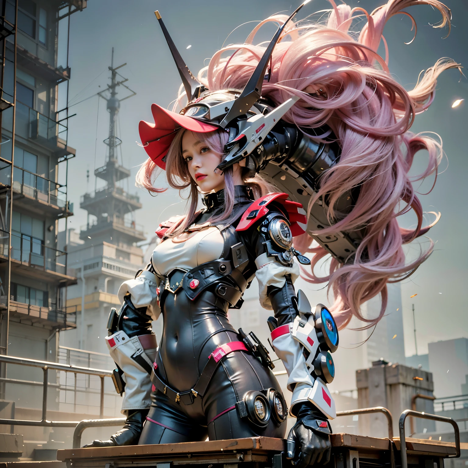 (8k, 4K, highest quality, High resolution, 超High resolution:1.1), (masterpiece, Realistic, photo-Realistic:1.1), One girl, face, close, Twin tails, Blonde, Iris, Red lips, (Look at the audience:2),Absurd long hair,Light silver hair color,Purple Eye