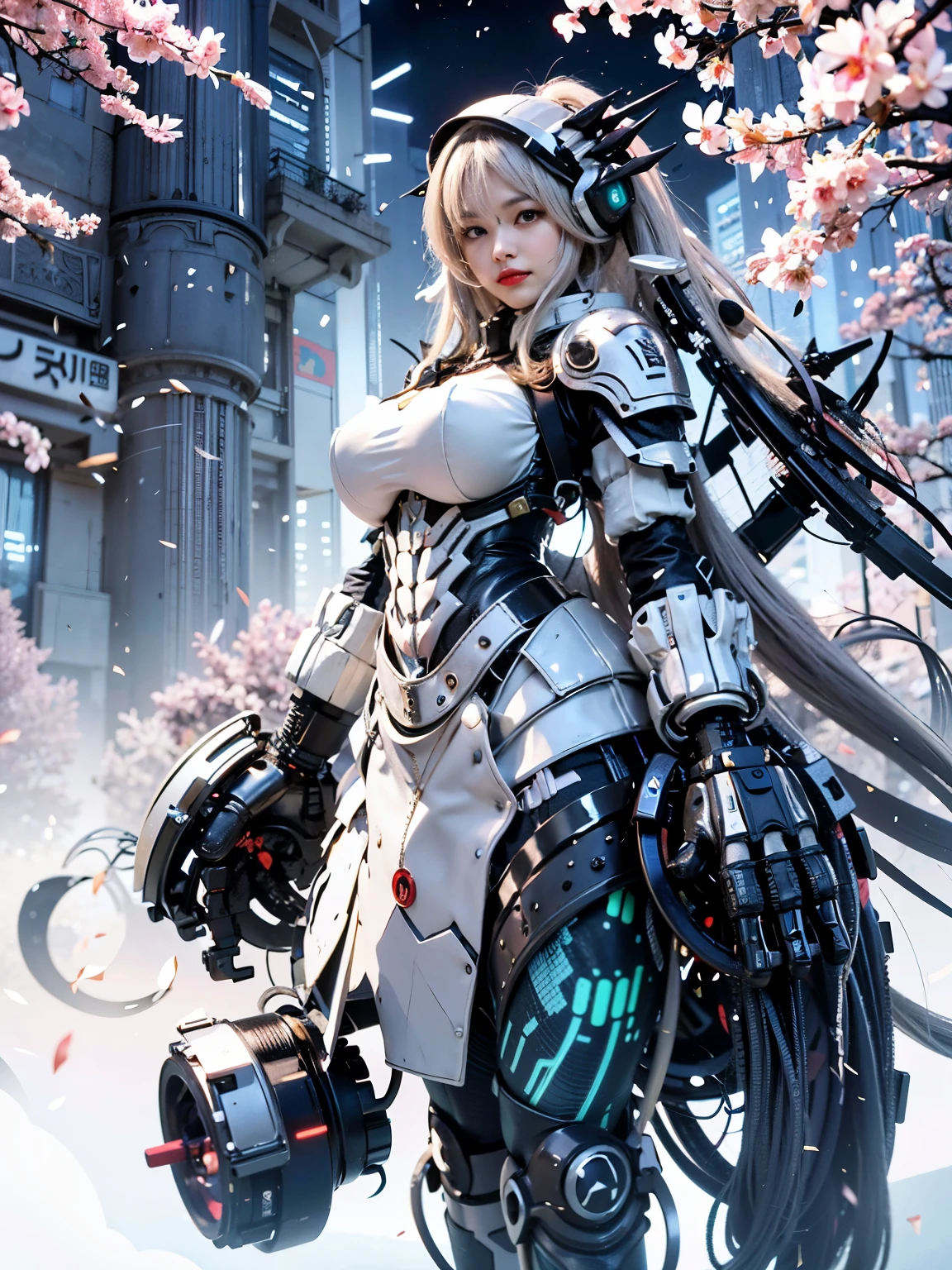 (8k, 4K, highest quality, High resolution, 超High resolution:1.1), (masterpiece, Realistic, photo-Realistic:1.1), One girl, face, close, Twin tails, Blonde, Iris, Red lips, (Look at the audience:2),Absurd long hair,Light silver hair color,Purple Eye