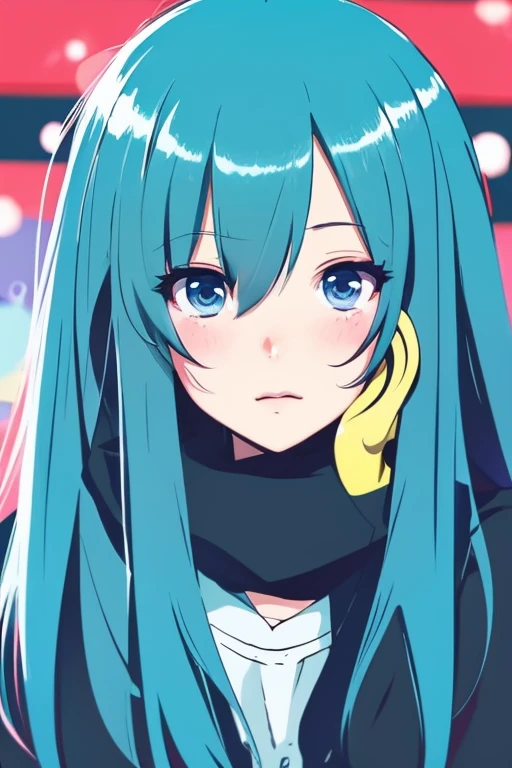 Shy anime style girl
