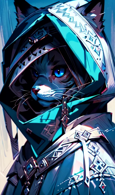 masterpiece, best quality, Solitary, , hood, Animal ears, hairy, hood up, 1 Boy, Upper Body, hooded 夹克,Shut up, dog, blue eyes, portrait,, masterpiece, best quality