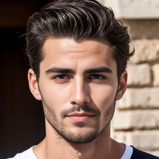 4k photo of a handsome judaean man, short hair focus on the face