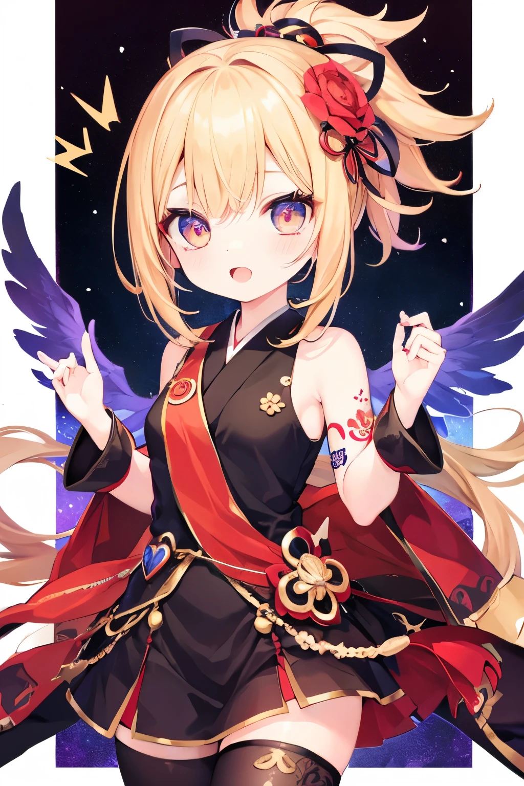 Very beautiful and Shining Eyes、Shining Eyes、((1 girl))、Small breasts、Big Mouth、Childish clothes、***************,highest quality, masterpiece, High resolution, alone, {yoimiya_Genshin Impact:1.15},young, blonde_hair, 前hair, hair_ornament, ponytail, 1 female、、masterpiece、highest quality、Accurate、Oiran、Provocative pose、tongue、Big eyes、Spread your legs、The whole body is visible、masterpiece, highest quality, High resolution, Get used to it, Teenage Girl，ボサボサのhair，sexy，Have a tattoo，charm，Heartwarming，Heart rate，Cropped shoulders，