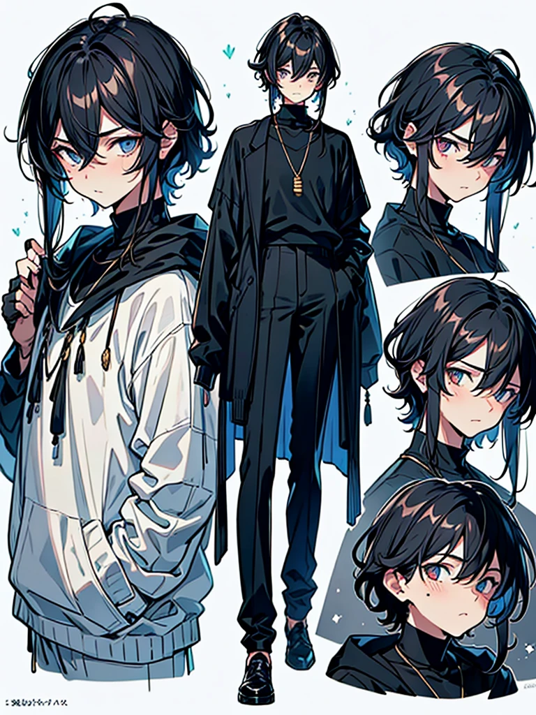 more_details:1.5
young boy, , dark hair, slightly sad face, dressed in soft dark casual clothes, sweater and wide pants, handsome, Anime, beautiful