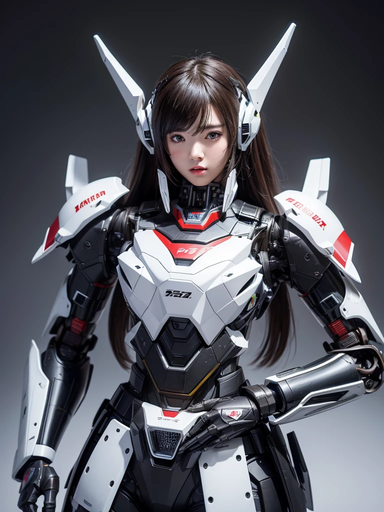 textured skin, Super Detail, High Detail, high quality, best quality, high resolution, 1080p, Hard Drive, fair,(robot),missile,Machine gun on the back,美丽的robot女人,Mecha Girl,Battle Mode,Mecha Girl,
