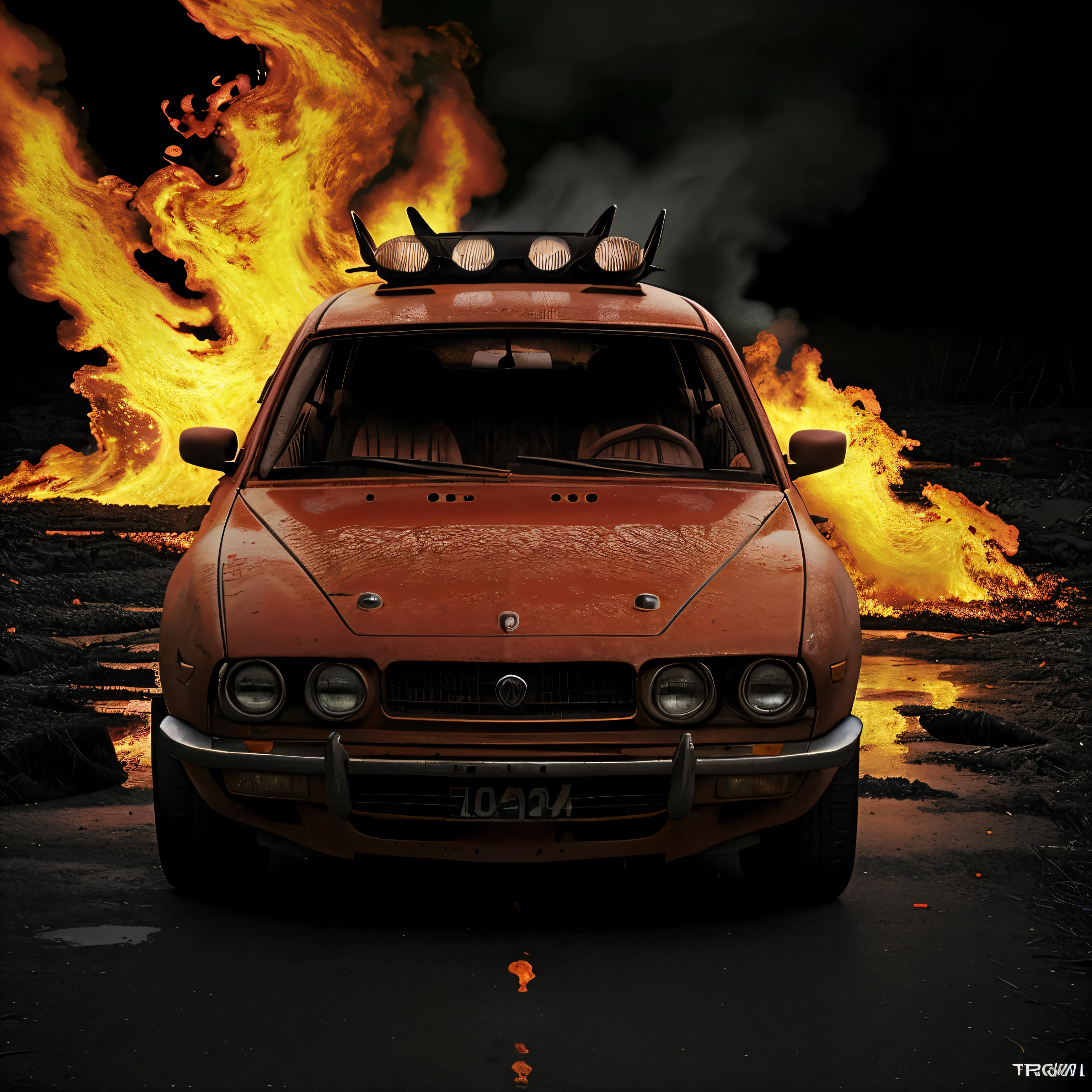 Car in hell