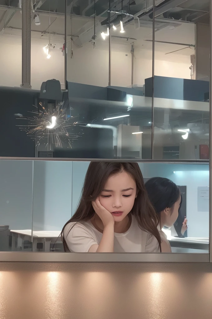 Wear, (photo Practical:1.4), (hyper Practical:1.4), (Practical:1.3),
(Smoother lighting:1.05), (Improve movie lighting quality:0.9), 32k,
1 Girl,20 year old girl, Practical lighting, Backlight, There is light on the face, Ray Tracing, (Bright Lights:1.2), (quality improvement:1.4),
(Highest quality real texture skin:1.4), Delicate eyes, Delicate face,
(exhausted、Sleepiness and joy), (lol), Close-up of face, t-shirt,
(Increase body line emotions:1.1), (Enhance Skin Texture Beauty:1.1)

