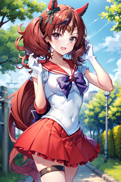 nicenature, sama1, tiara, sailor senshi uniform, white gloves, red sailor collar, red skirt