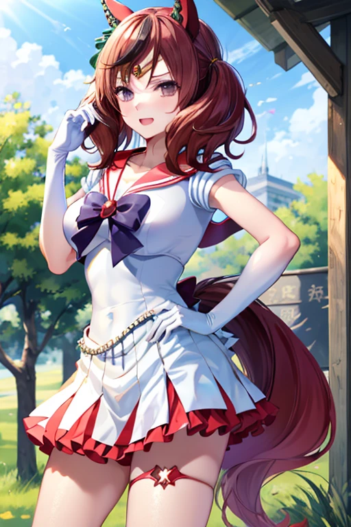 nicenature, sama1, tiara, sailor senshi uniform, white gloves, red sailor collar, red skirt