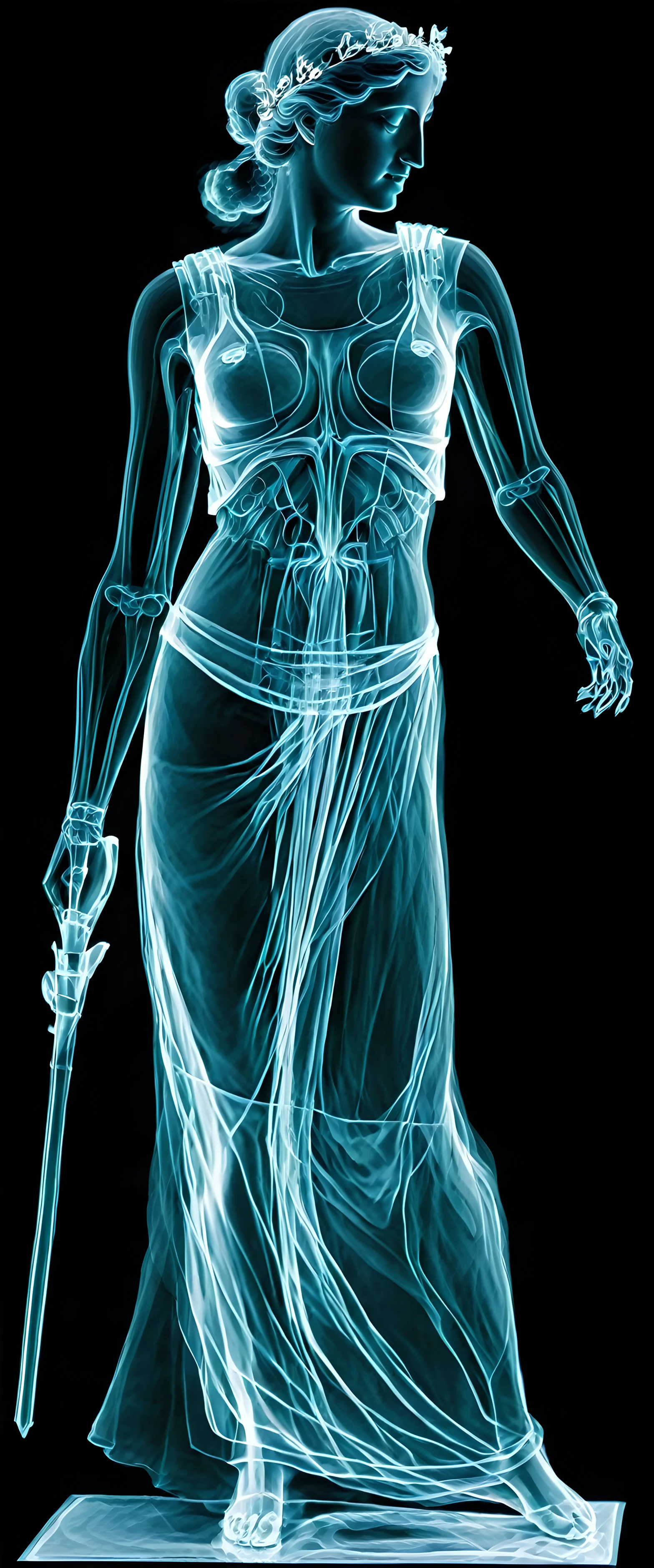 Athena, greek goddess, X-Ray