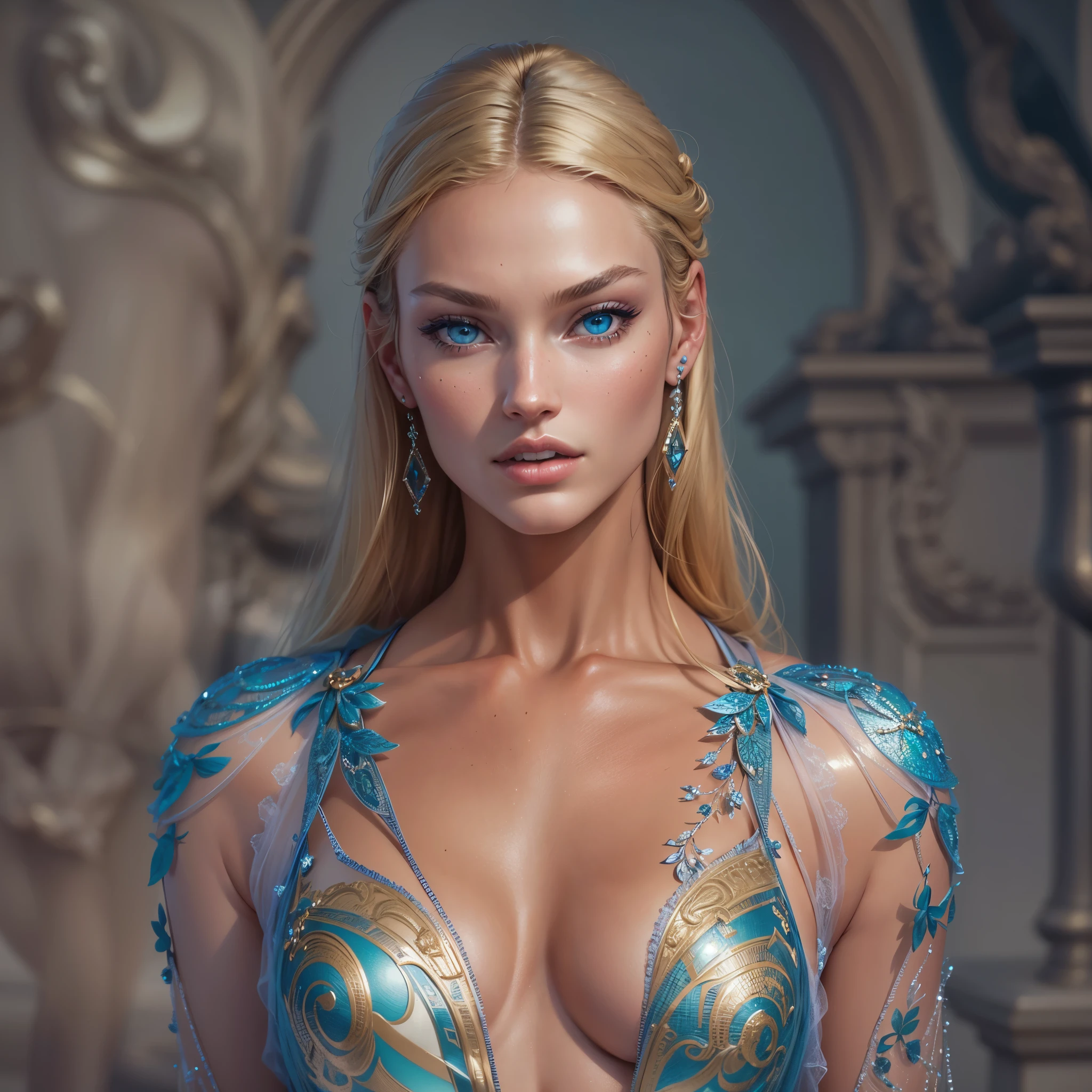 Candice Swanepoel is a fashion model from South Africa. Her physical characteristics are as follows:
- **Height**: She is approximately **175 cm** tall.
- **Measurements**: Her measurements are **84 - 59 - 88 cm**.
- **Eye Color**: She has **blue** eyes.
- **Hair Color**: Her hair color is **gold**.
She is known for her beauty and especially for her work with Victoria's Secret. She became a Victoria's Secret Angel in 2010. She is also described as angelic with her blonde hair and crystal blue eyes. Her work has been varied and has included image modeling for fashion brands such as Versace and Tom Ford, shows for fashion houses such as Givenchy and Fendi, and appearances on the covers of magazines such as Vogue and Elle. Her beauty and talent are highly appreciated by people all over the world.{{{{{{{(masterpiece, .CGI:1.4),(8k raw photo, best quality, masterpiece:1.2) super detailed official art,photorealistic:1.37, (outstanding, professional),masterpiece,best quality,ultra detailed,highres,high-resolution,4k,4kportrait,8k,8kportrait,unity8kwallpaper,extremely detailed CG,realistic,RAW photo,real person,portrait photography,photorealistic,shiny skin,detailed skin,(((dynamic angle full body
and dynamic angle wide shot
and dynamic angle close-up
and dynamic angle upper body
and dynamic angle from above
and dynamic angle from behind
and dynamic angle from below
))),{{{{supermodel }}}},{{{{Photorealistic:1.4}}}}, beautiful detailed, highly detailed eyes and face, beautiful detailed eyes, ridiculous, incredibly ridiculous, super detailed, high resolution, highly detailed, top quality, masterpiece, illustration, highly detailed, CG, unified, 8k wallpaper, amazing, fine detail, masterpiece, top quality, highly detailed CG unified 8k wallpaper, face light, movie lighting,surrealistic female portrait, magic lights, 32K resolution, action poses, realistic photography, dynamic lighting, art station, volume lighting, highly detailed face, awarded, shadows}}}}}}}
