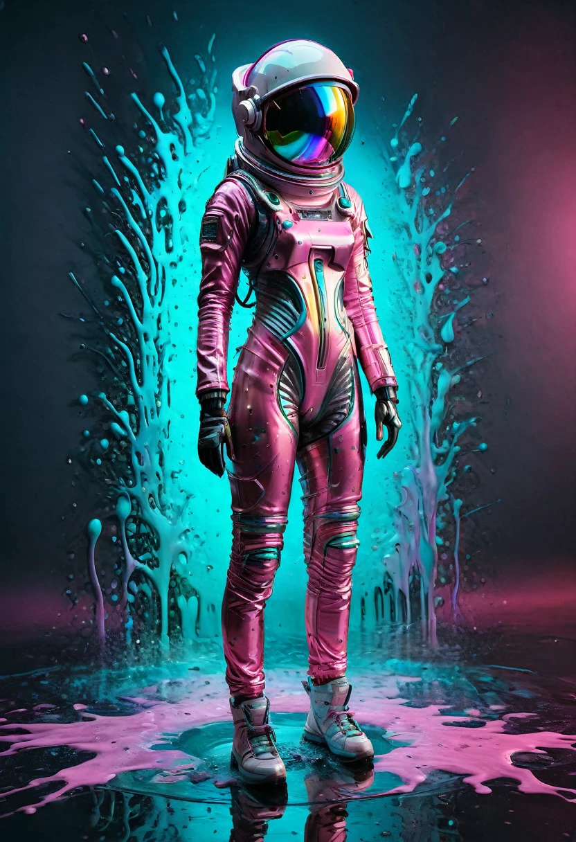 8K, ARTISTIC photogrAphy, best quAlity, mAsterpiece: 1.2), A (potrAit:1.2) ASTRONAUT pink, full body RAW candid cinema, cyan hair, 16mm, color graded portra 400 film, remarkable color, ultra realistic, sad admosphere, dark lighting, oppressive atmosphere, depressive colors, kodak portra 400, photograph,r, Natural Light, Pinhead lighgts, blur reflection, Brush Strokes, Smooth, abstract, Splatter, Oil On Canvas, rainbow colors, fractal isometrics details bioluminescens : a stunning realistic photograph of wet bone structure, 3d render, octane render, intricately detailed, titanium decorative headdress, cinematic, trending on artstation | Isometric | Centered