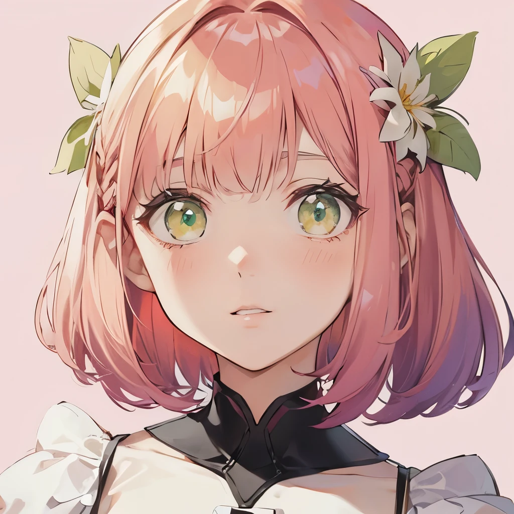 pink bob hair