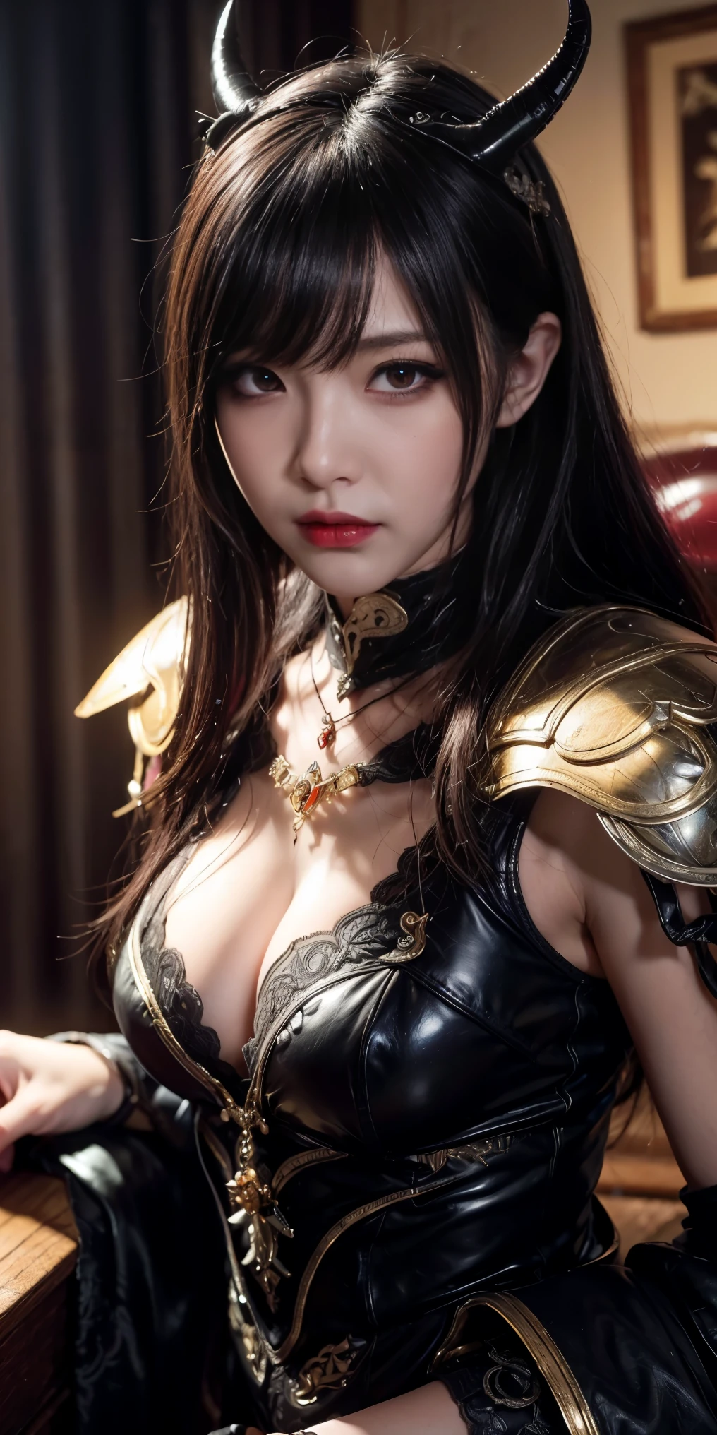 Are you okay、(Best illustrations)、8k resolution、Intricate details、最high quality、Realistic、Ultra-detailed、Best lighting、Best Shadow、Soft lighting、Ultra HD、Dungeons and Dragon、Dungeons、Devil's Daughter Tentacle Sex, (Lots of alien tentacles:1.2), Torn, excessively, tears, Detained, (Multiple Inserts:1.2) 、Necromancer、night、magic、Dark Style、Succubus、Devil's Daughter、Bat Wings,(((Devil horns)))、((((Black-rimmed round glasses))))、(((Huge boobs)))、Devil's Tail、(Red eyes glow:1.6)、masterpiece、Beautiful Face、Tyndall effect、Photo Real、(High Definition Skins:1.2)、8KUHD、Digital SLR、high quality、picture、High resolution、 Absurd、Ponytail Distortion、The optimal ratio is four fingers to one thumb、最High resolution、1 girl、hair ornaments、necklace、gem、Beautiful expression、Body Up、Big breasts are important、Tight waist、Wide ass、Tyndall effect、Photorealistic、(High Definition Skins:1.2)、