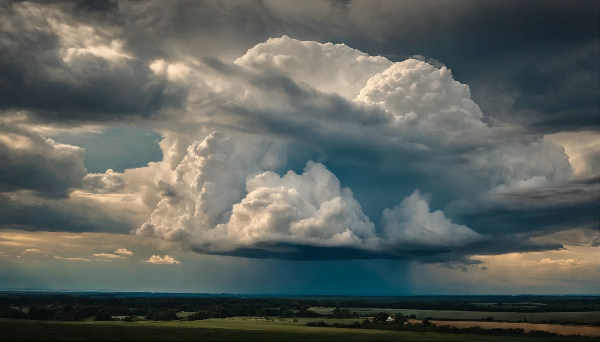 （Ultra high definition）（AI-generated masterpieces）（Dynamic cumulonimbus cloud）（Horizon and clouds）（Surreal）（noon）（summer）（Beautiful Earth）（Romantic）（（Thick clouds））（Light１：Minimum 3）、Cutting-edge art techniques、Beautiful expression、Photorealistic、Sophisticated lighting、（Castle in the Sky）、