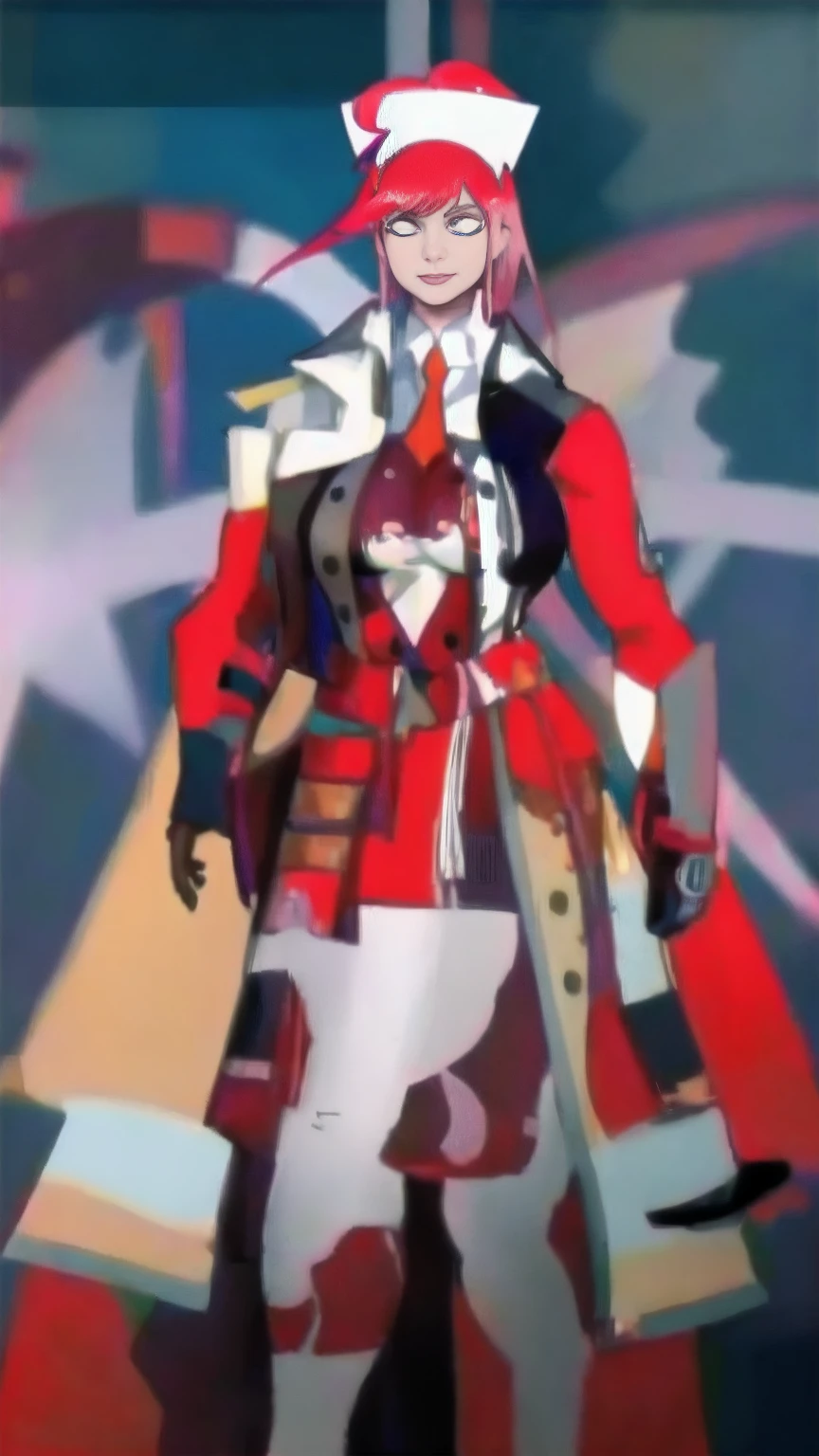 masterpiece, best quality, IncrsLowTier, electricity, glowing eyes zerotwo horns, hairband, necktie, red dress, pantyhose horns, hairband, red bodysuit, armlet, mecha horns, hairband, white bodysuit, white gloves, cap, red dress, white gloves, jacket on shoulders, pantyhose, cyber_armor body_suit,huge_breast, tall female, fulll body, sun light, smile,, sun aura,, boots, standing, smile, lips, red lips,,,{best quality}, {amazing quality} {best quality},{amazing quality},, {absurdres},{{highres}}, {very aesthetic}, {detailed}, curvy, tall, huge breast, character focus, white background,full-length portrait,, huge hips, huge muscles, huge thighs, curvaceous, venus figure,full body, full portrait
