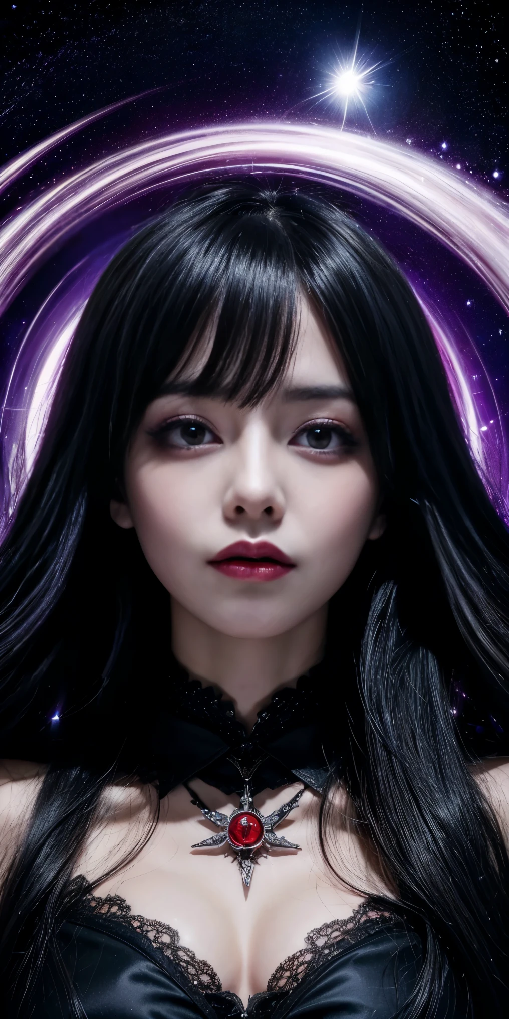 (highest quality,High resolution:1.2),(dark,Threatening:1.1),(Bad luckな:1.1), In the vortex of space,
Heart of a Goth Maiden, Very dark shade.
Her Eyes, Like dazzling fur in a starless haze,
A symphony of despair in their eyes.
Her Mogul Snaps, Mysterious Cemetery,
Think about it, The source of her sadness.
Black hair swaying in the moonlight,
She weaves despair into her dreams.
oh, Her Soul, Shadow'Embrace,
Take me to space.
At each step of the Kelhudelgoring, She summons darkness,
Dance of the Void, Whippler Big Spark.
Her touch is the cold caress of the void,
In her vague existence, I am left confused.
For Love, Bumblewisk, Cosmic Power,
Stars shining in the endless night.
Confusion swirls, Let the emptiness cry out,
Our love is a dazzling dream in the universe.
Gothic Witch of the entire star world,
In your void, I find my soul.
Hypermaximalist, Anime Style, Breathtaking oil paintings, Surreal, Ultra-realistic digital illustrations that mimic the style of oil paintings, Blends seamlessly with Alex Grey'Psychedelic fantasy art by H'The Aesthetics of Biomechanics.R. Giger. Great composition, masterpiece, highest quality, (devil,Satan,Lucifer:1.1),(devilish:1.1),(Bad luck,Bad luckな:1.1),(Powerful figure:1.1、Big Breasts、Glasses) 、 ((((Huge glasses, Nerd Glasses, thick glasses, Round Glasses)))),(((Big Breasts)))、(Red eyes glow:1.6)、(Red glowing eyes,Sharp teeth:1.1),(Black wings,thick,shabby:1.1),(hellish landscape:1.1),(fire,sulfur:1.1),(Threatening atmosphere:1.1),(dark shadows,Threatening presence:1.1),(Bad luck clouds,Stormy Skies:1.1),(dark,Spooky atmosphere:1.1),(Bad luck aura,Evil energy:1.1),(dark aura,cigarette:1.1),(Extreme heat,Burning Flames:1.1),(Surreal,Nightmare Visions:1.1),(Predicting the end:1.1),(Twisted corners,Fiery crown:1.1),(Bad luck whispers,devilish laughter:1.1),(Cry of pain,echoing screams:1.1),(Bad luck symbols,Ancient runes:1.1),(Mysterious Relic,dark artifacts:1.1),(Infernal Ritual,Ritual sacrifice:1.1),(devilish minio