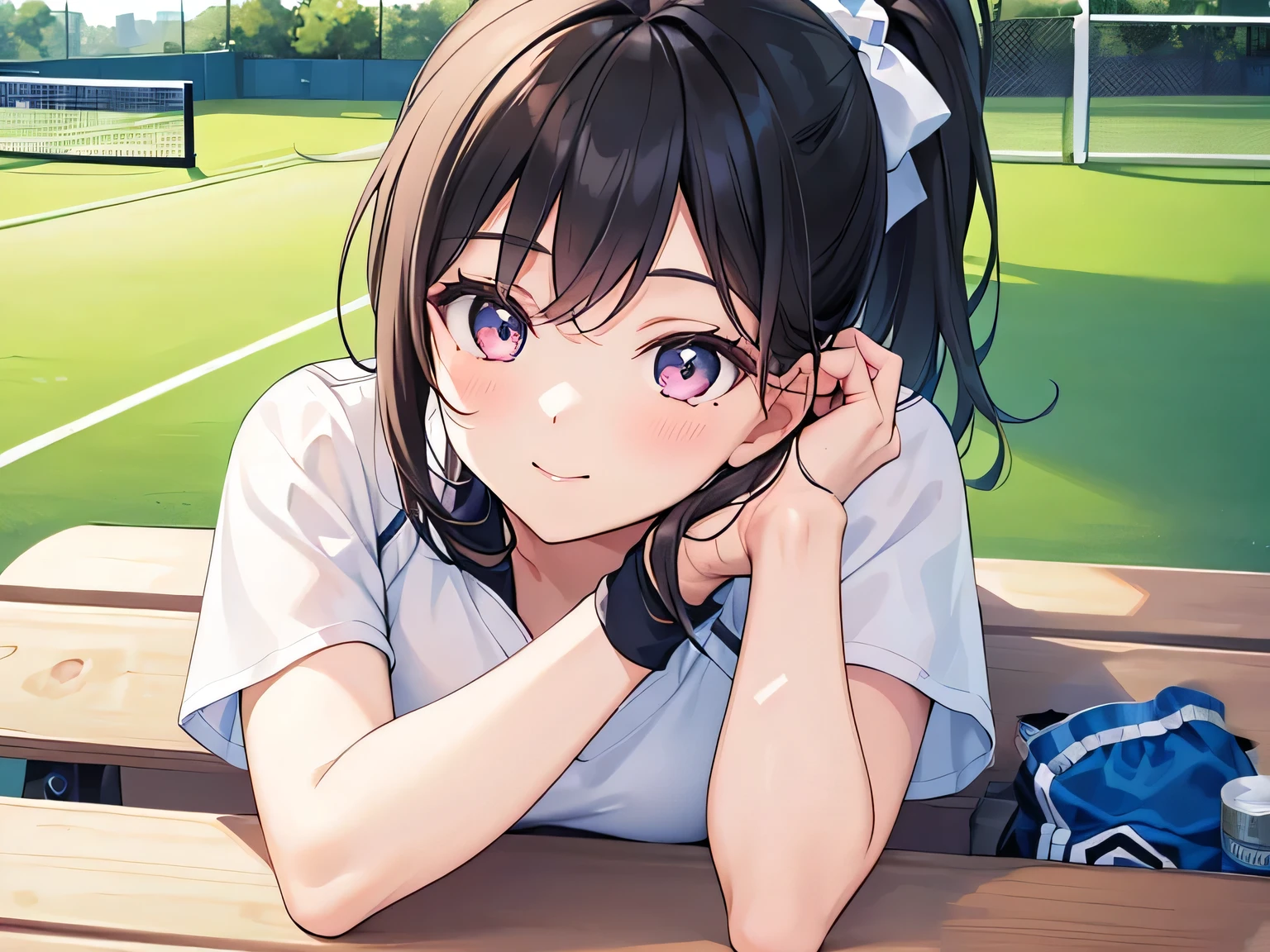 Please make your arms a little more muscular.、