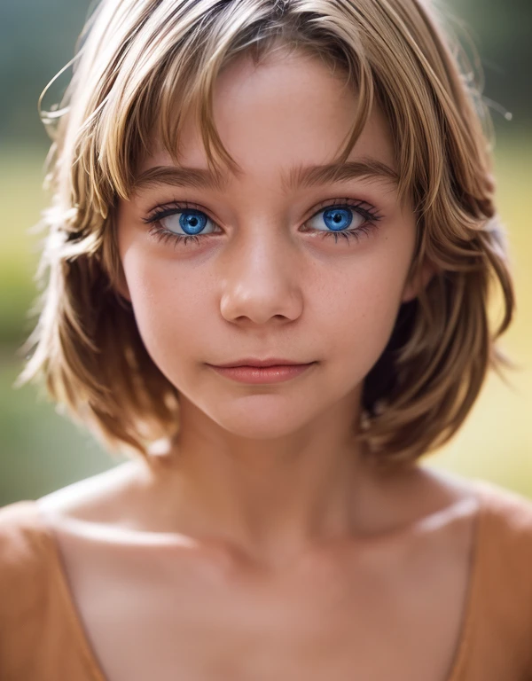 1female，age 5，bit girl，Small ，solo, (Background with：city park，bright park, ）, dynamic angle, ultra detailed, illustration, close-up, straight, only 1 girl, She has blonde hair，（（tmasterpiece），（Very detailed CG unity 8K wallpaper），best qualtiy，cinematic lighting，detailed background，beatiful detailed eyes，Bright pupils，Blue eyes，（Very fine and beautiful），（Beautiful and detailed eye description），ultra - detailed，tmasterpiece，）），A high resolution，ultra - detailed），Flushed complexion，Smile，Desire for dissatisfaction，elementary student, (beauty, vivacious, lovely, slim body, flat torso) , [[delicate fingers and hands:0.55]::0.85],(detail of fingers))), full body view, naked 