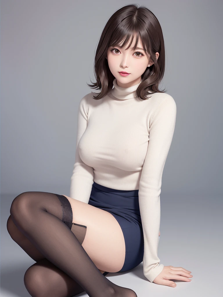 masutepiece, Best Quality, Illustration, Ultra-detailed, finely detail, hight resolution, 8K Wallpaper, Perfect dynamic composition, Beautiful detailed eyes,short bob, mid-chest, Natural Color Lip, Random and sexy poses,Smile,26 years girl、Colossal tits、Examination room、Red High-Neck Sweater: A cozy red sweater with a high neckline, perfect for chilly days. It adds warmth and style to your ensemble. Navy Blue Pencil Skirt: A classic and elegant choice. The pencil skirt typically falls just below the knee, creating a flattering silhouette1. Sheer Stockings: These delicate stockings add a touch of sophistication. They’re lightweight and perfect for pairing with skirts or dresses.doctor coat Blue High-Heeled Shoes: Elevate your look with blue high-heeled shoes. They elongate your legs and add a polished touch. Brown Hair: Your natural hair color complements the overall outfit. It’s versatile and goes well with various styles. White Coat (Like a Doctor): The white coat adds a professional touch, reminiscent of a doctor’s attire. It’s a symbol of authority and expertise.