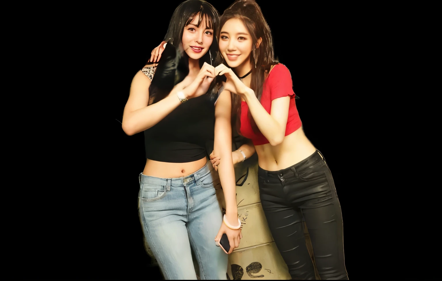 long black hair and perfect hands