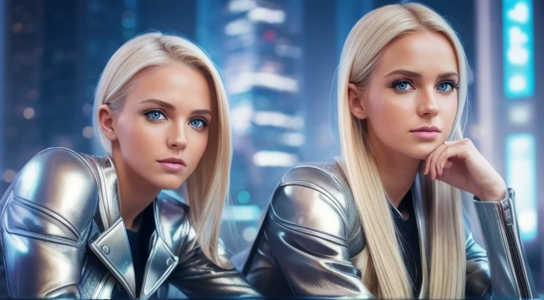 a realistic photo of a girl in her 30s wearing futuristic clothing, blonde hair, futuristic city, (1girl), wallpaper, extremely detailed 8k CG unit, photo of the most beautiful artwork in the world, majestic professional, photography by Steve McCurry, 8k uhd, dslr, soft lighting, high quality, film grain, sharp focus Fujifilm XT3, f 5.6, high detail, sharp focus, dramatic, looking at viewer: 1.2, detailed pupils: 1.3, natural light