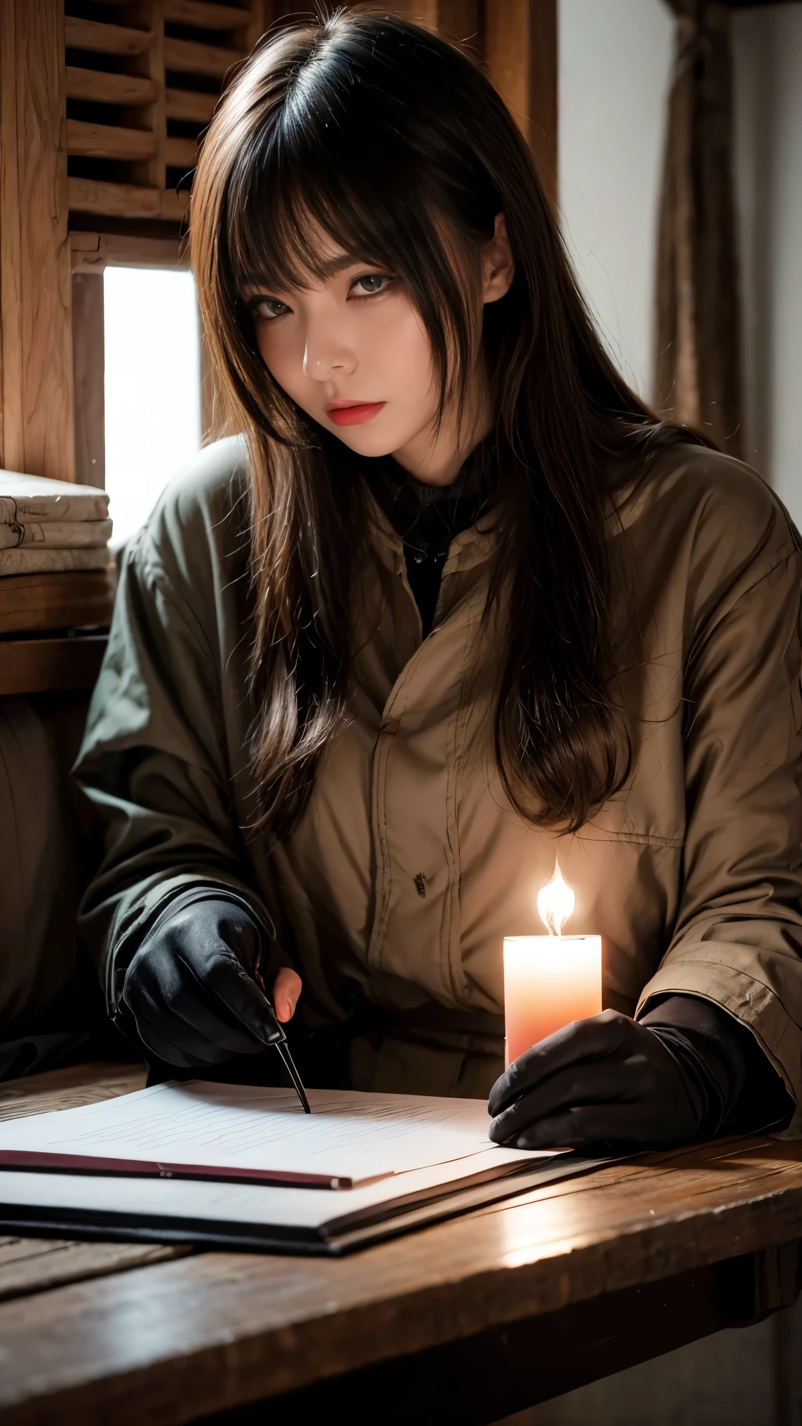 Roughcraft's Worldから来た女性のエイリアン, Ultra-detailed artistic photography, Midnight Aura, Night Sky, Gorgeous face with attention to detail, dream-like, Shine, Backlit, Glamour, Sparkle, (Very detailed face and eyes:1.2), (high-Resolution glowing Red eyes:1.4), Perfect Anatomy, (Beautiful and toned body:1.5), (Moisturized Skin:1.2), No makeup, (Bear:1.1),(Thick eyebrows:1.2), Long canines. Smooth, extRa High resolution, 8k, Unreal Engine 5, Ultra-sharp focus, art:Alberto Seveso, artジャーム, Barbaric, SF, An exquisite masterpiece of art, evil, Matte Movie Poster with Image, Golden Ratio, Trending on CGSociety, Complex, wonderful, Trending on Artstation, author: artジャーム, h. R. Giger and Beksinski, Very detailed, Roughcraft's World, Cthulhu, Vibrants, Cinematic character portrayal, Super high quality model, Cinematic Quality, detail up, (Complex details:1.2), High resolution, high resolution, Faithful depiction, (Thick eyebrows:1.2), (Big red eyes:1.3)