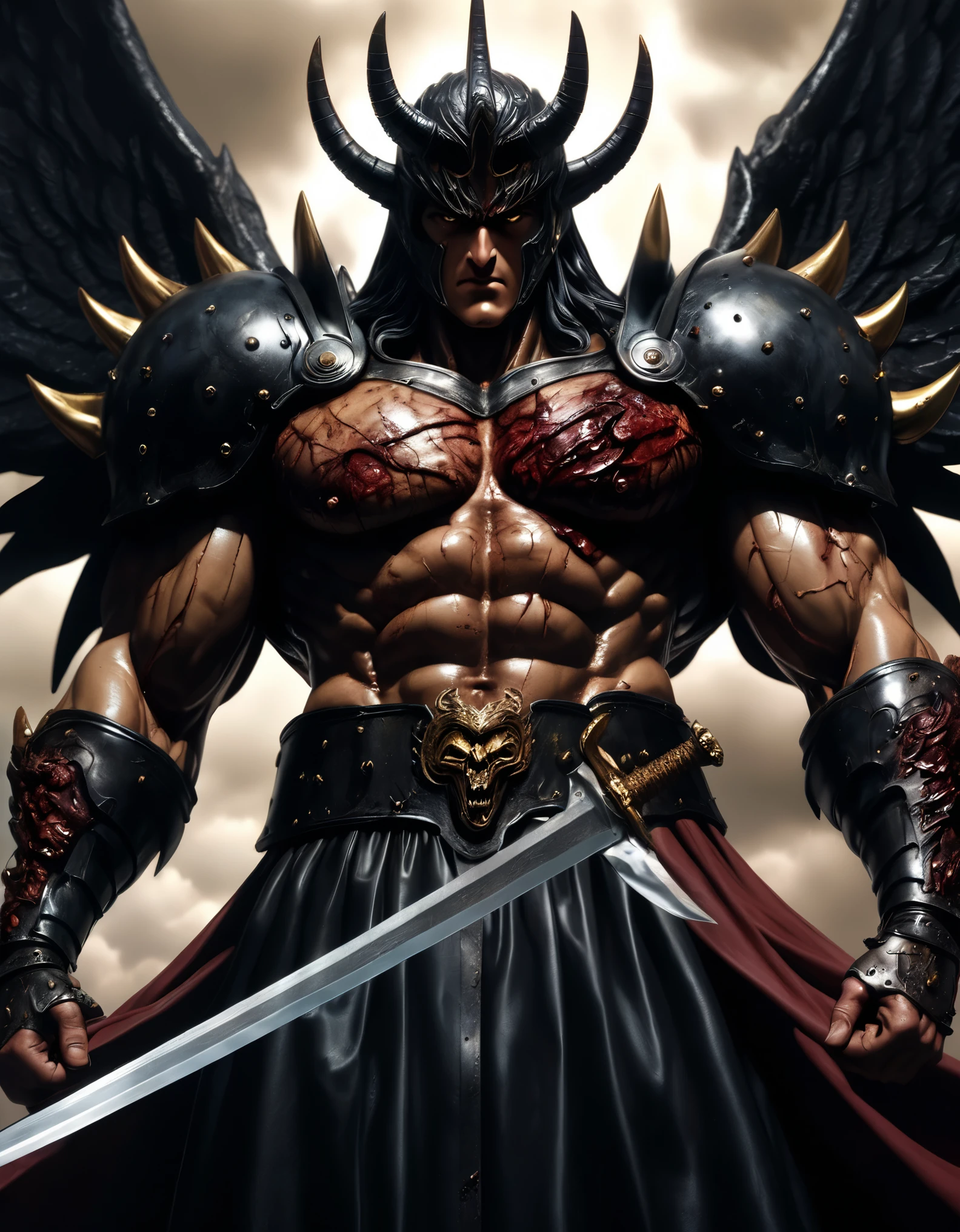 The prompt generated for the theme "guts metatron splendid magnificent" is as follows: "the breathtakingly fierce and powerful character Guts from the anime Berserk, depicted in a stunningly detailed and realistic portrait, showcasing his muscular physique and intense gaze, with his iconic massive sword held firmly in his hand. The artwork is rendered in the style of a hyper-realistic 3D sculpture, capturing every intricate detail of Guts' battle-worn armor and scarred face. The image quality is of the highest standard, with ultra-fine painting and sharp focus, creating an immersive and lifelike representation. The color palette is dark and gritty, emphasizing the atmospheric and daunting world that Guts inhabits. The lighting is dramatic, with a combination of harsh shadows and intense highlights, further accentuating Guts' imposing presence. This masterpiece highlights the grandeur and magnificence of Guts and pays tribute to his iconic status as a beloved character in the world of anime." Note: Please remember to generate the prompt without adding any explanations or sentences.