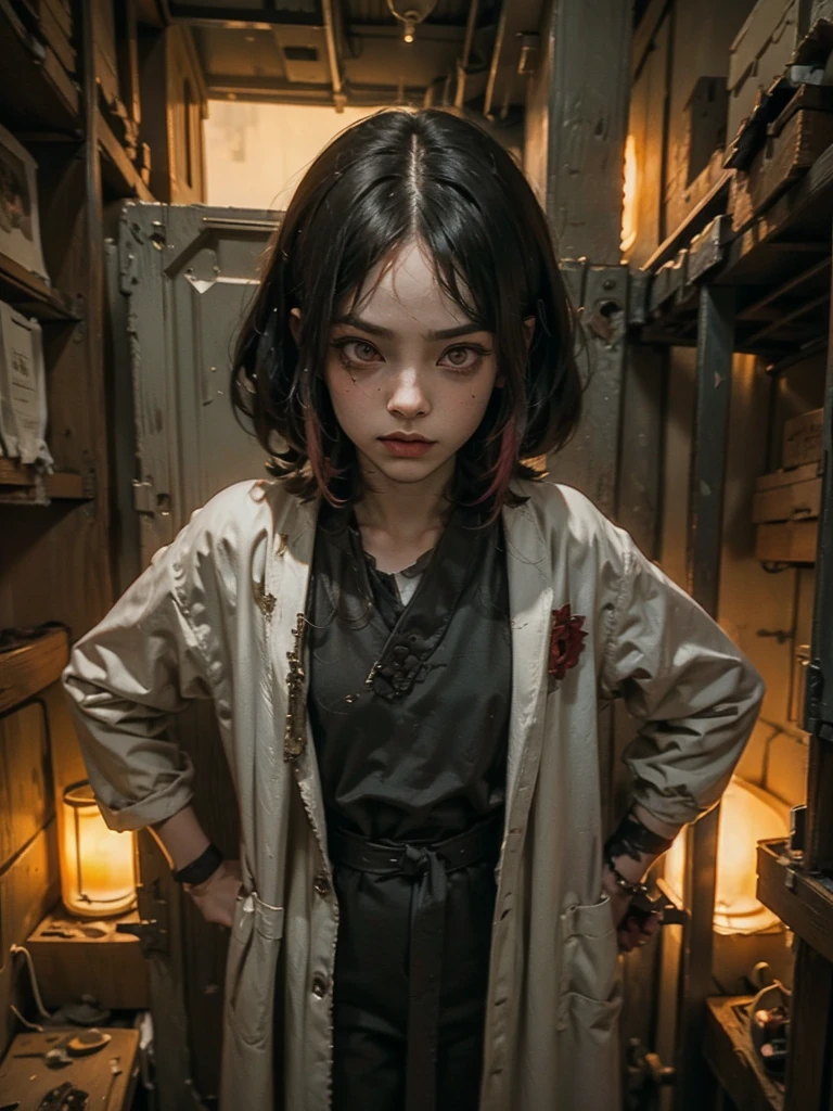 derpd, Robed murderer on death row, danger, Red Sky, Post-apocalyptic, Prisoner's clothing, Giant eye of red light, Red prison uniform, Mamluk Sultanate, Slipknot