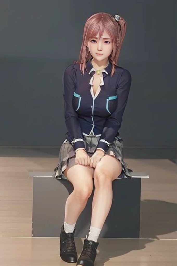 Honoka, olhos azuis brilhantes, (melhor qualidade,ultra-detalhado),(realista:1.37), rosto lindo e detalhado, textura ultra-realista, rosto delicado, athletic body, cores vivas. High definition, 8k. athletic body.